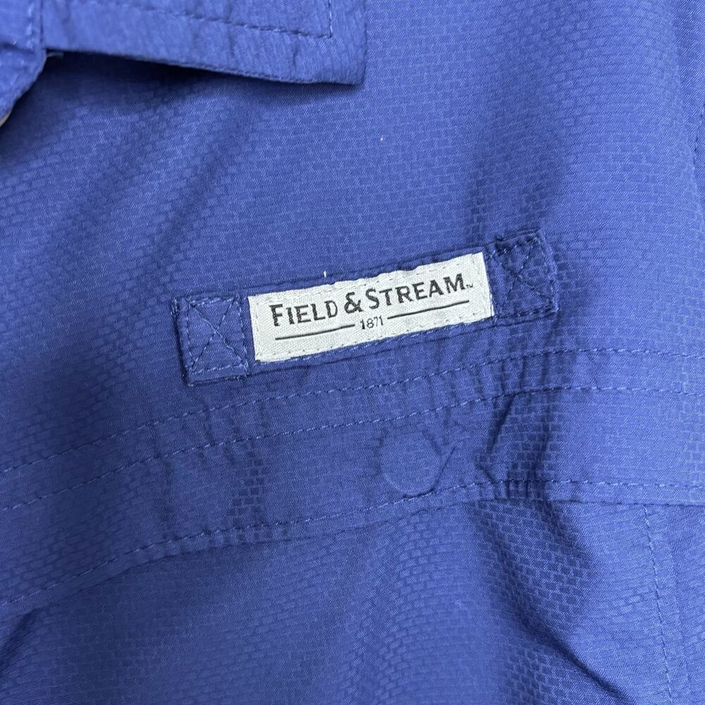 Field & Stream Wms Large Blue Utility Ls Button U… - image 5